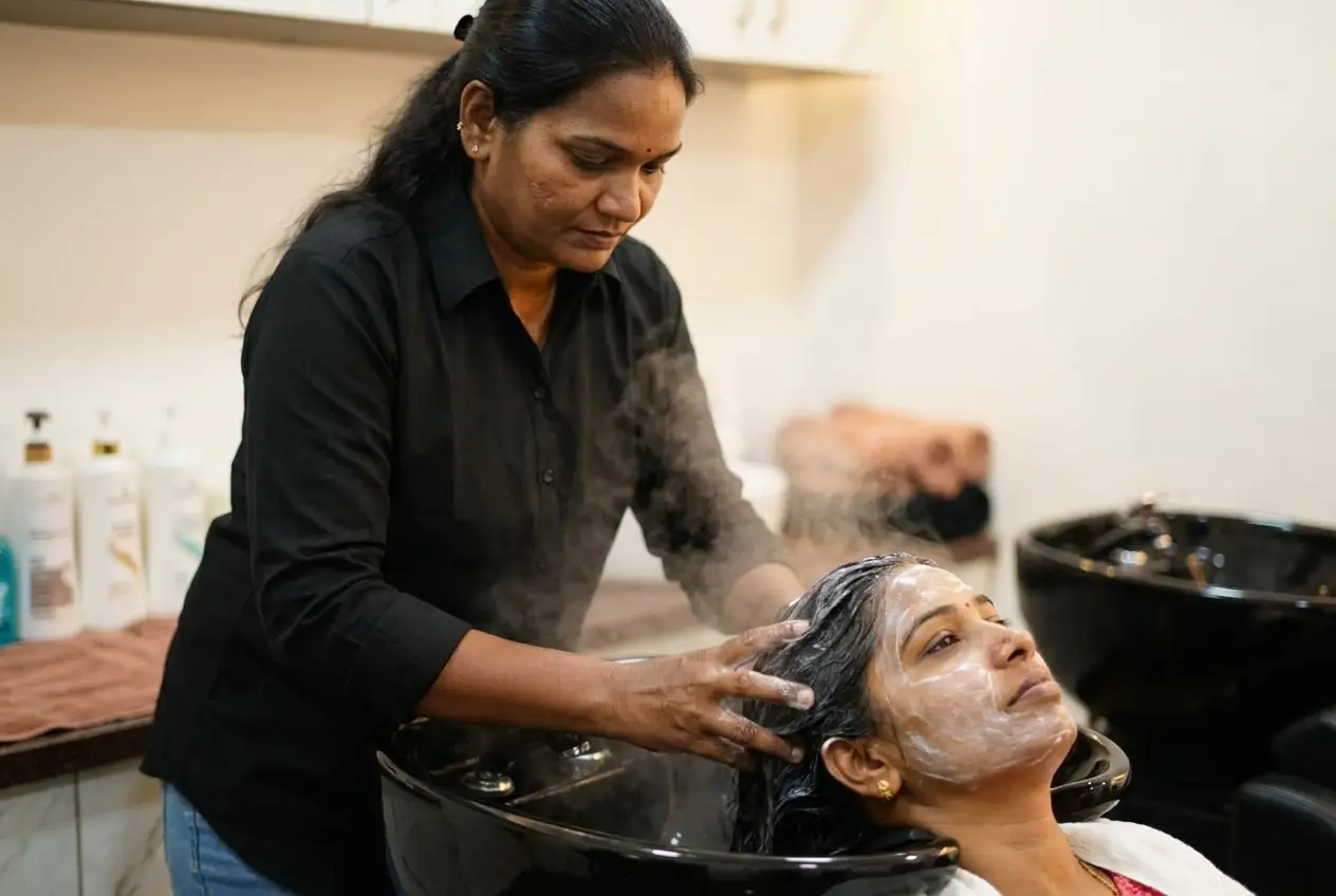 Hair spa massage
